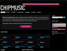 Tablet Screenshot of chipmusic.org